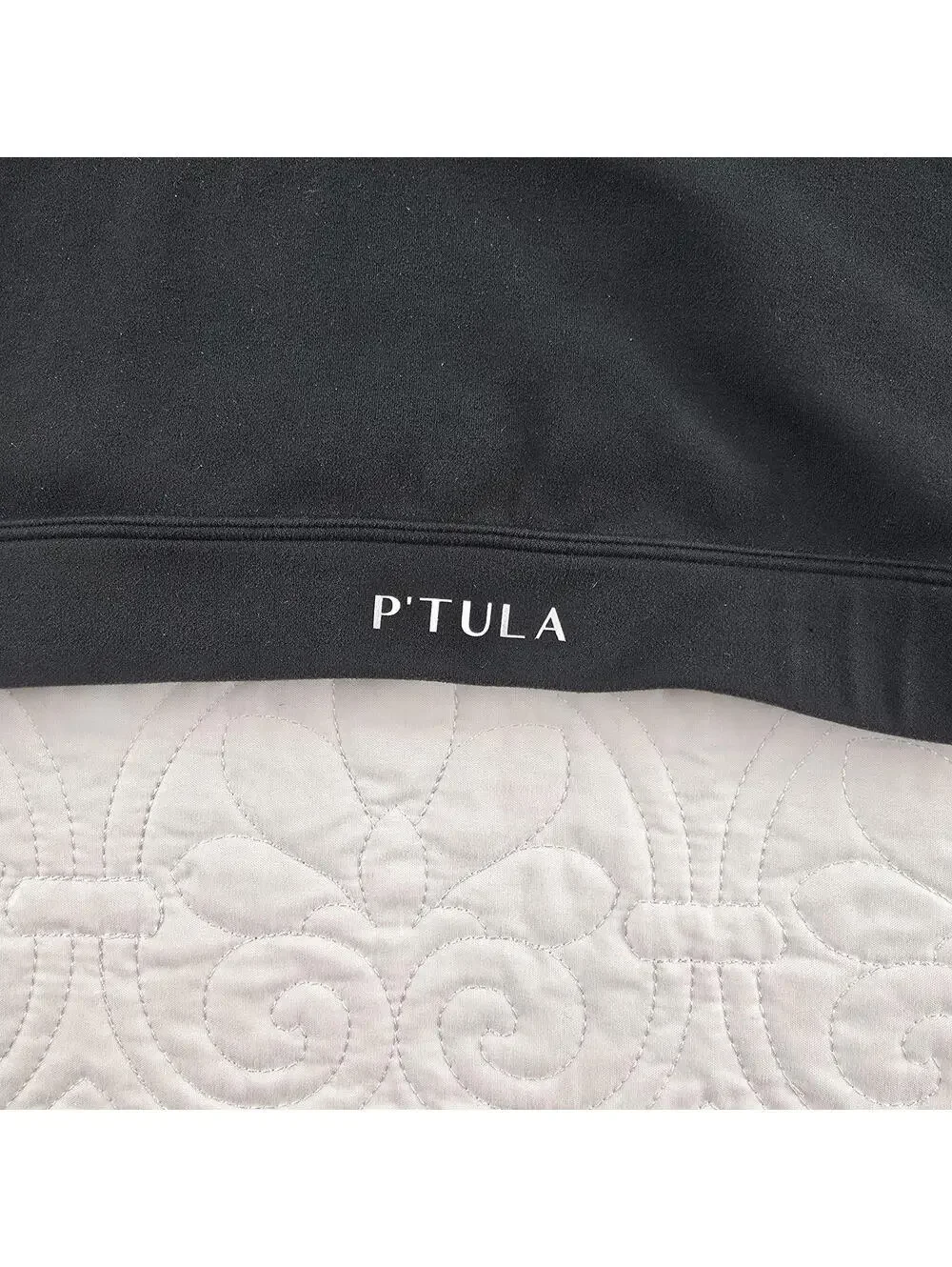 P’TULA Black Strappy Back Longline Sports Bra Activewear Yoga Top Size M